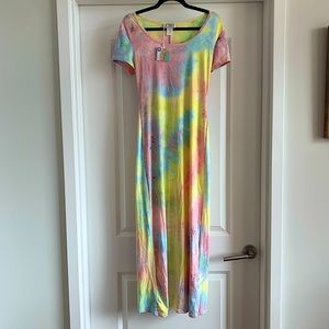 Sigrid Olsen Tie-Dye Maxi Dress Large